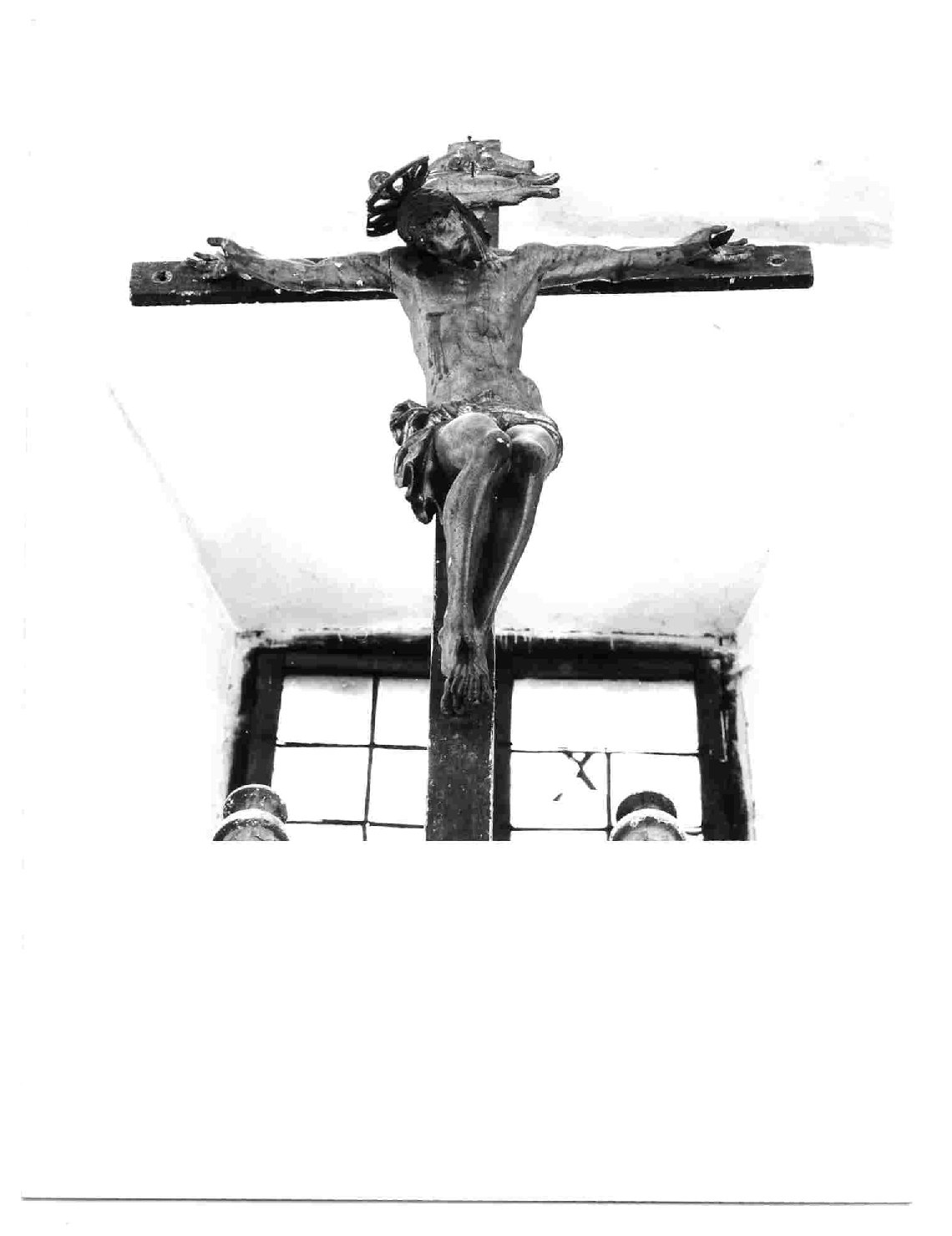 crocifisso, opera isolata - bottega Italia centrale (sec. XVII)