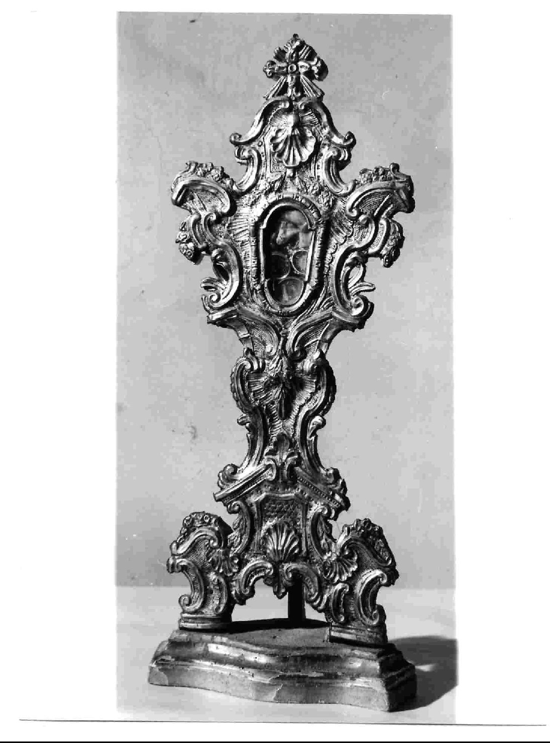 reliquiario - a ostensorio, opera isolata - bottega umbra (sec. XVIII)