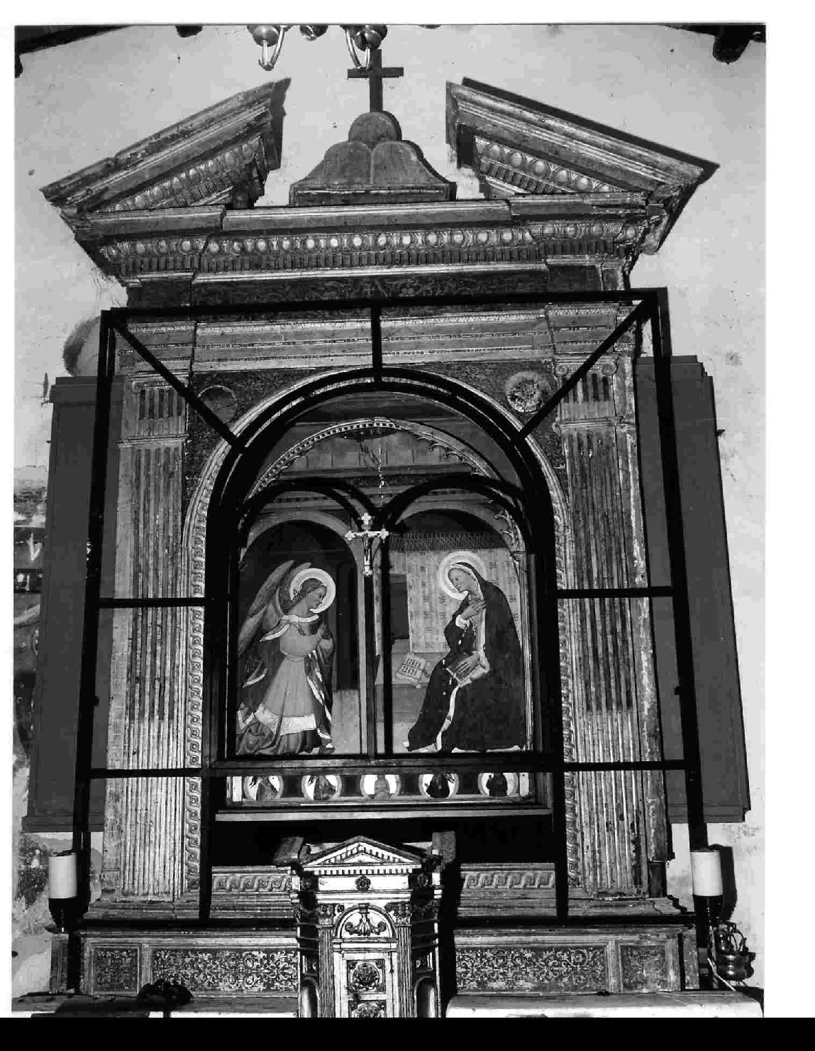 mostra d'altare, elemento d'insieme - bottega umbra (sec. XVII)