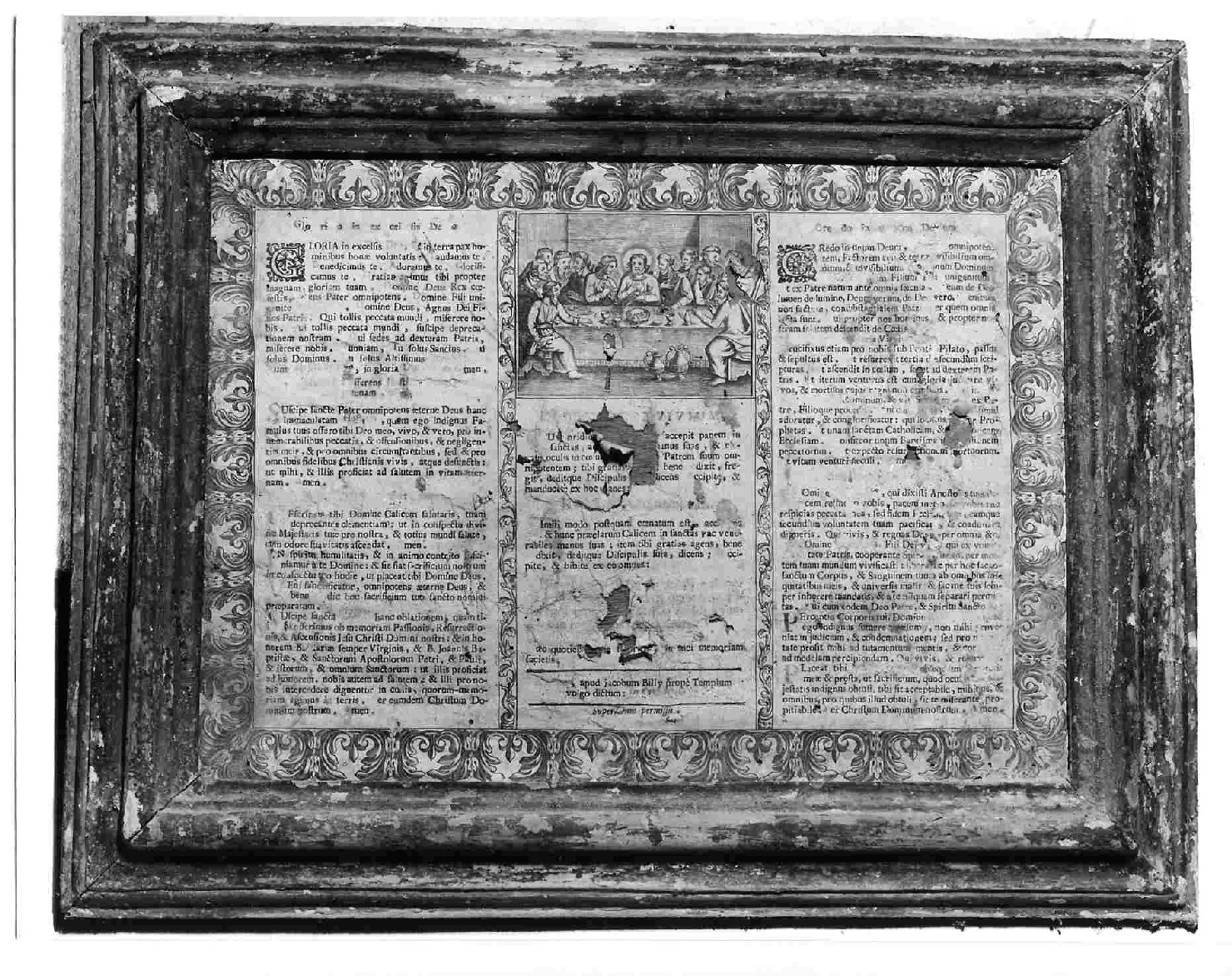 cartagloria, opera isolata - bottega umbra (sec. XVIII)