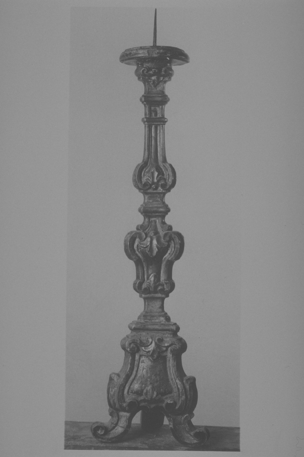 candelabro, serie - bottega umbra (metà sec. XVIII)
