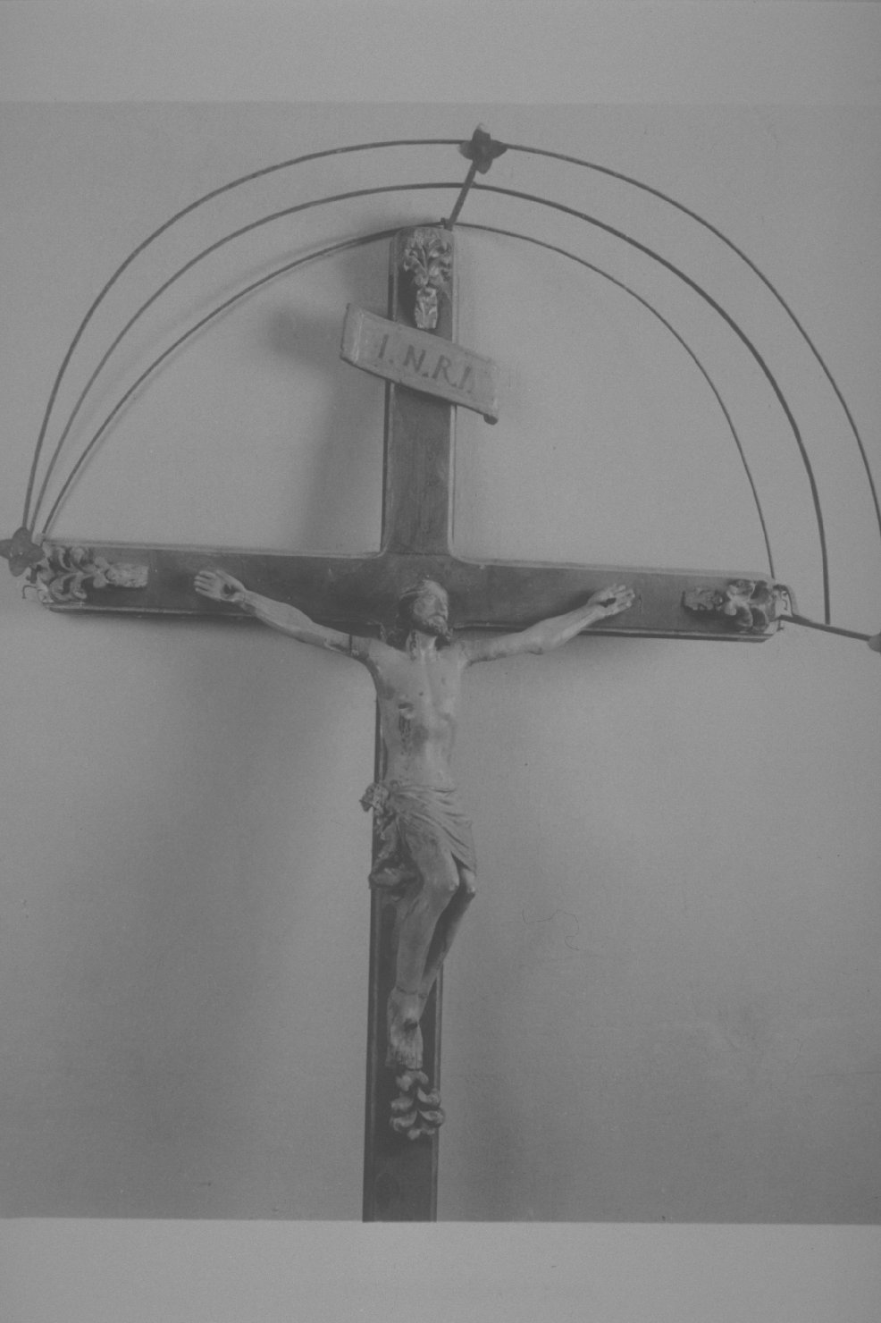 croce processionale, opera isolata - bottega umbra (sec. XVIII)