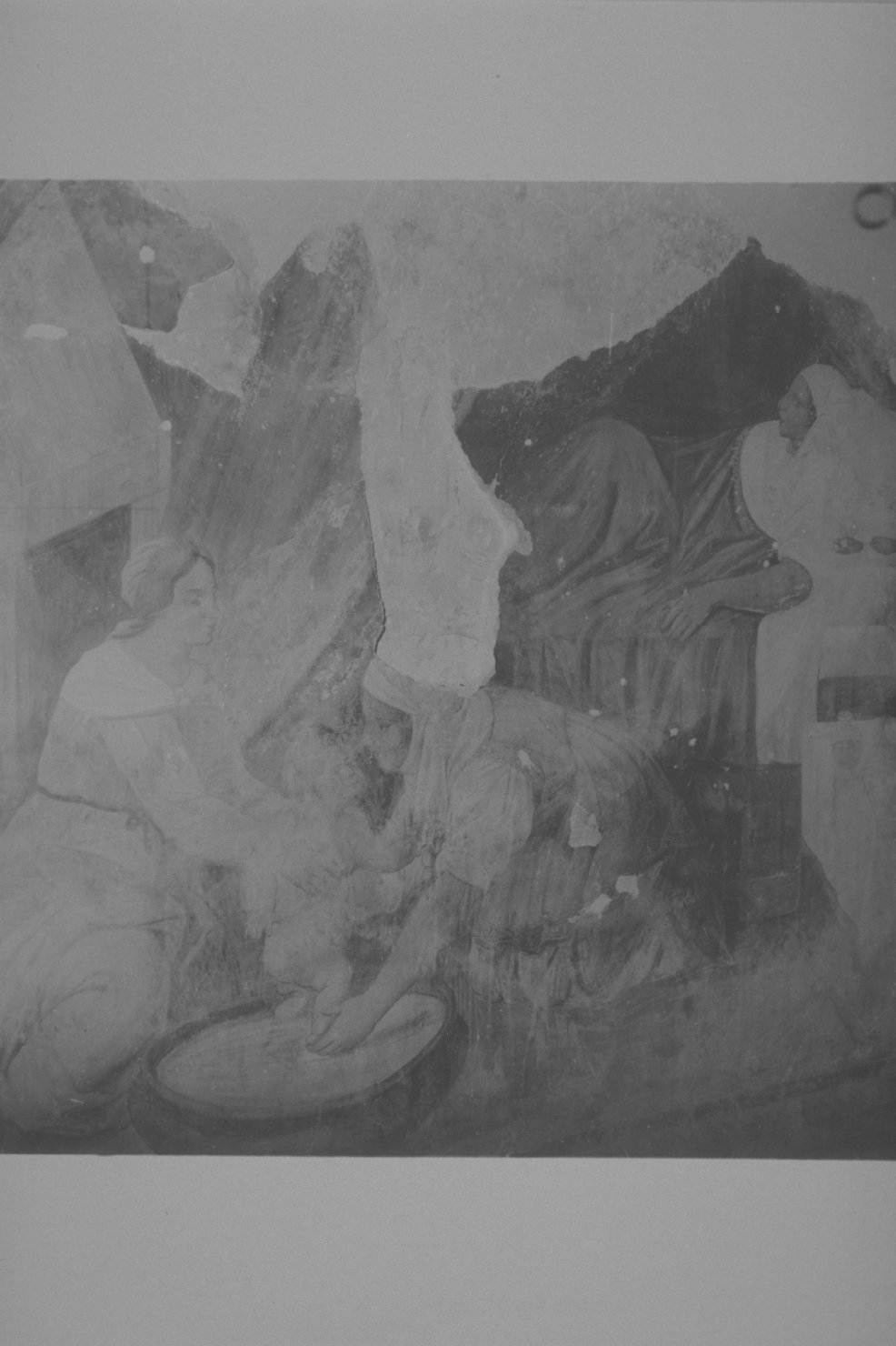 la nascita della Vergine (dipinto, ciclo) - ambito umbro (metà sec. XVI)