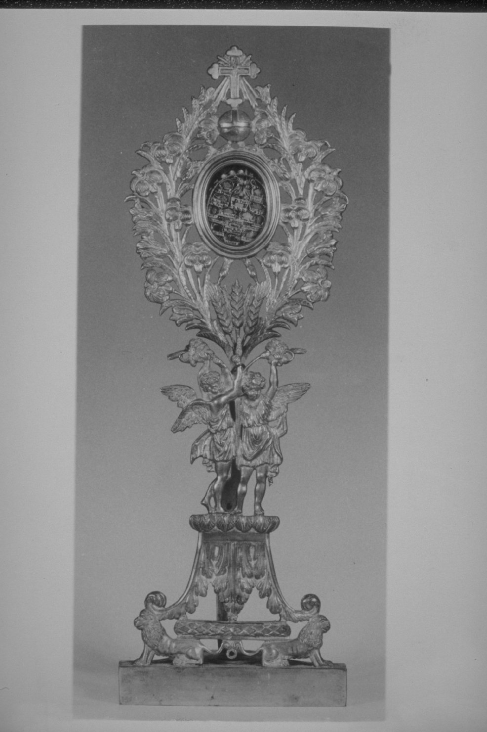 reliquiario - a ostensorio, coppia - bottega toscana (prima metà sec. XIX)