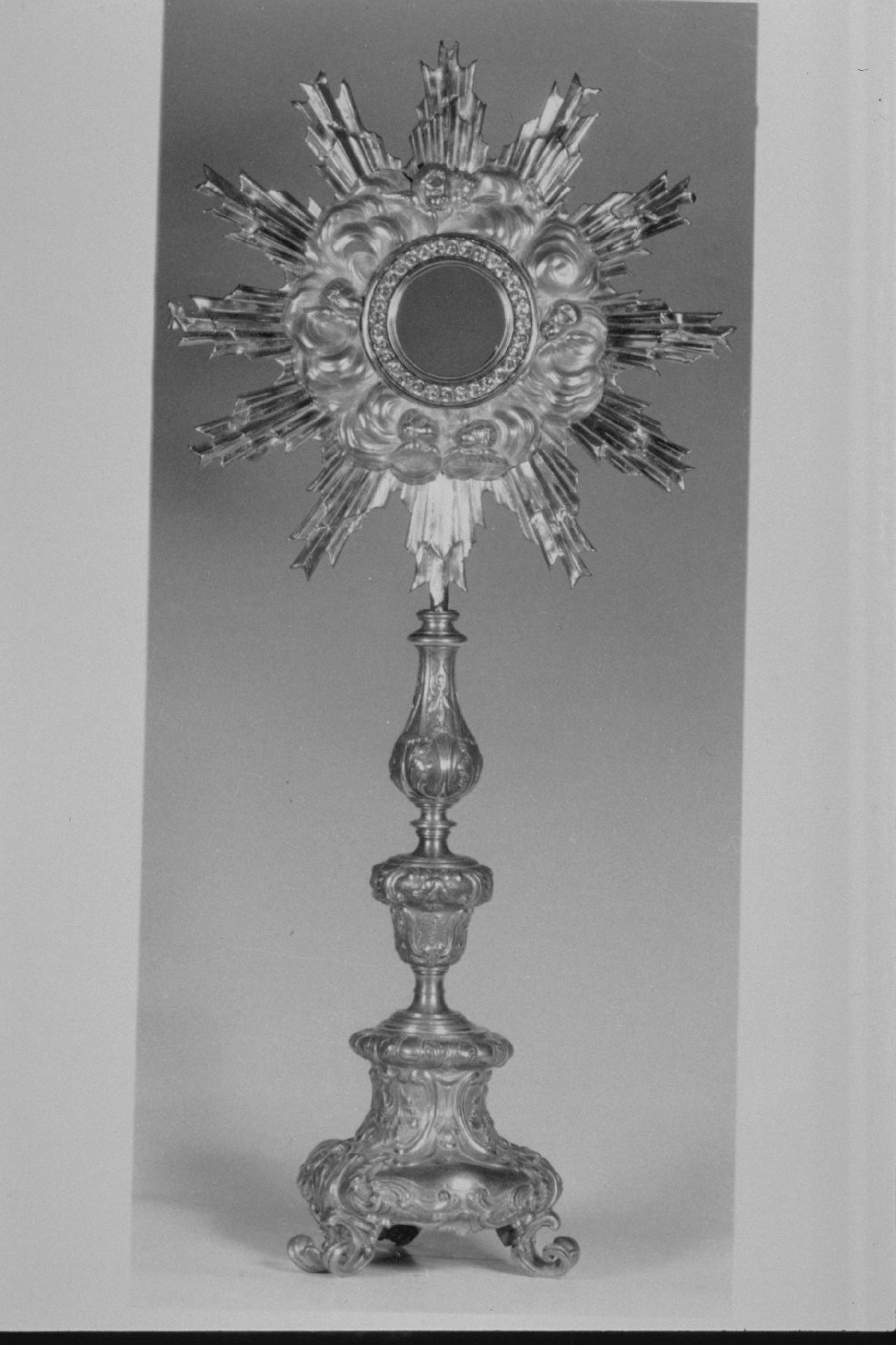 ostensorio - a raggiera, opera isolata - bottega umbra (seconda metà sec. XVII)