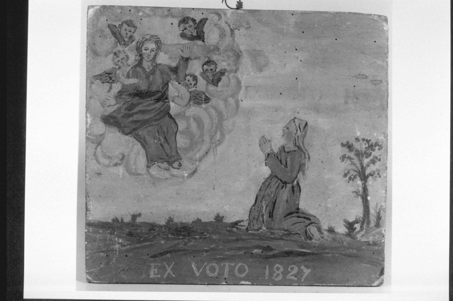 Miracolo della Madonna (ex voto, opera isolata) - ambito umbro (sec. XIX)