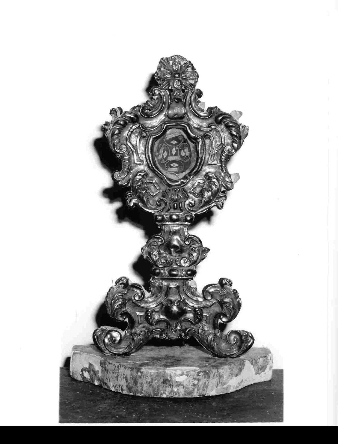 reliquiario - a ostensorio, opera isolata - bottega umbra (seconda metà sec. XVIII)