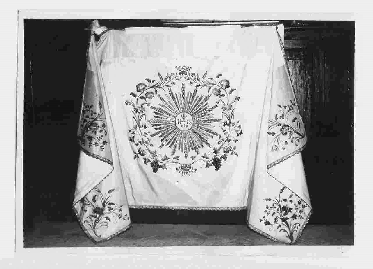 velo omerale, opera isolata - manifattura Italia centrale (sec. XIX)