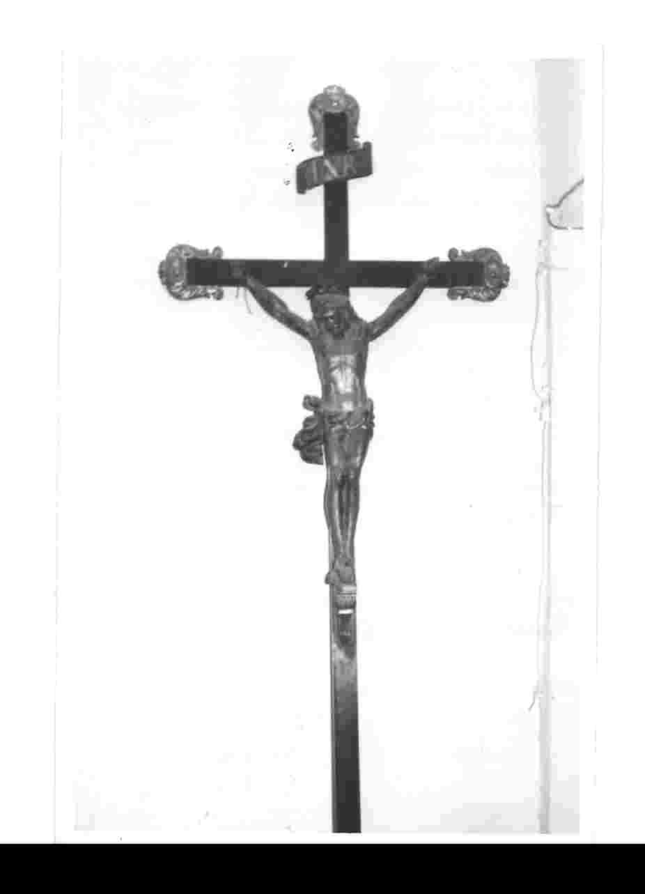 Cristo crocifisso (crocifisso, opera isolata) - bottega Italia centrale (sec. XVII)