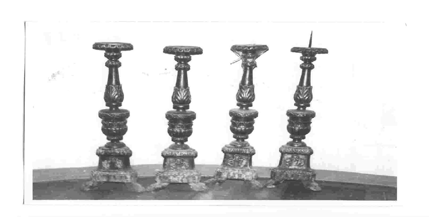 candeliere, serie - bottega Italia centrale (sec. XVIII)