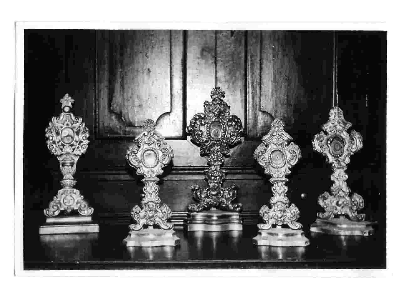 reliquiario, coppia - bottega Italia centrale (sec. XVIII)