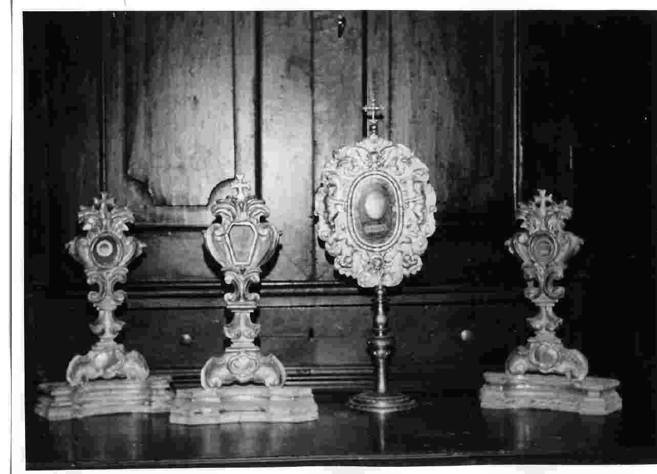 reliquiario, coppia - bottega Italia centrale (sec. XVII)