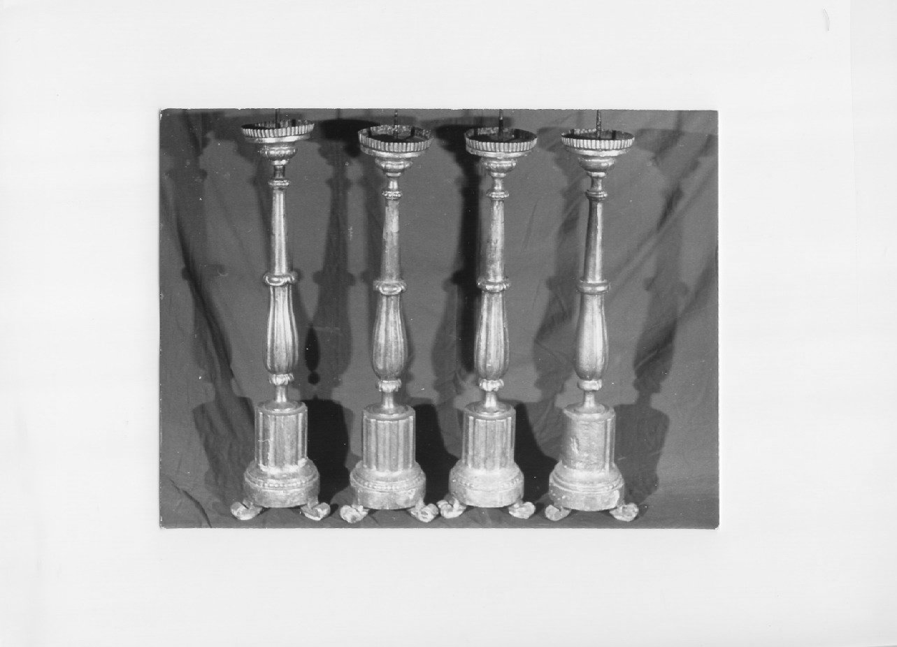 candeliere, serie - bottega italiana (sec. XIX)