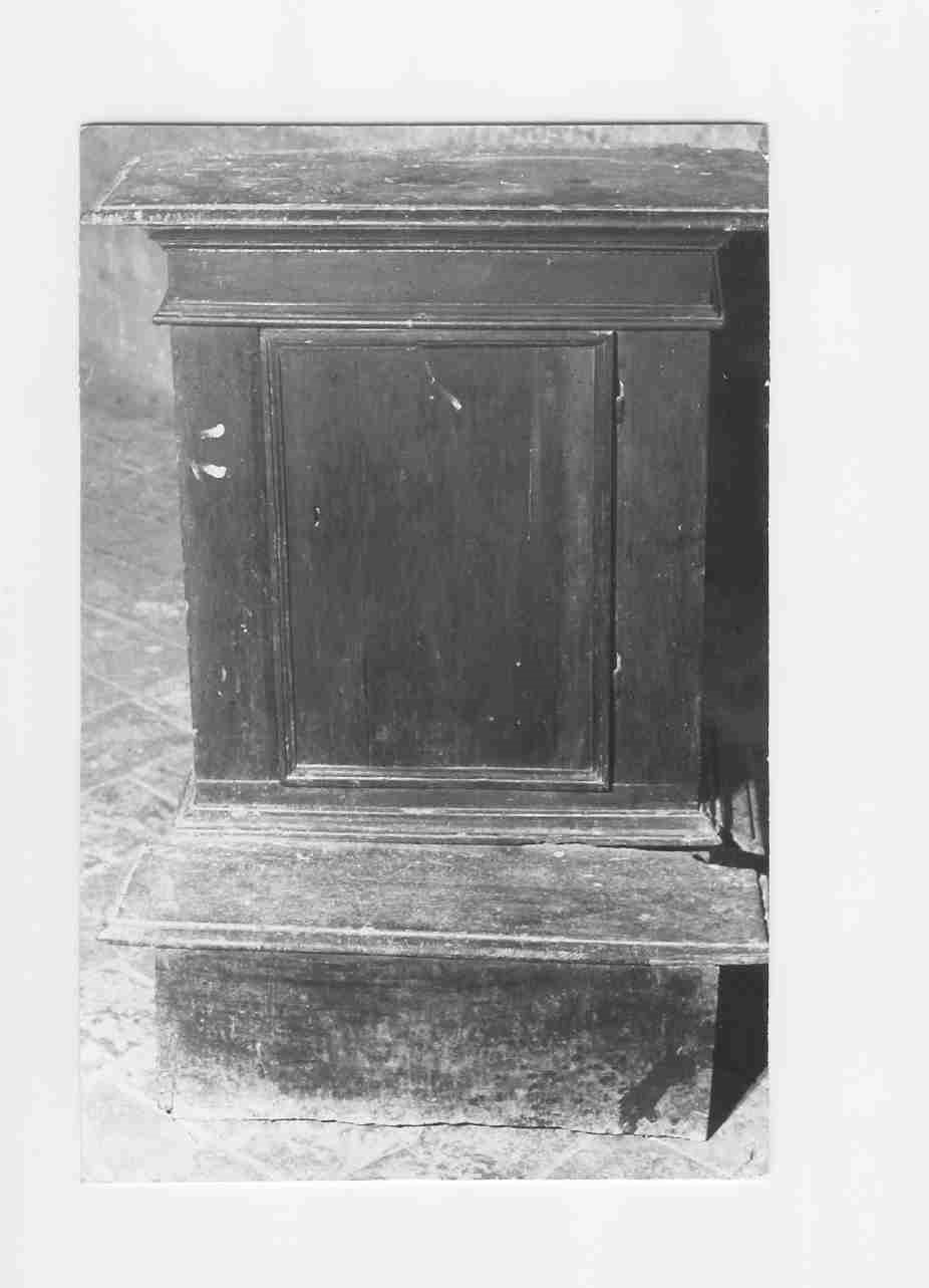 inginocchiatoio, opera isolata - bottega italiana (sec. XIX)