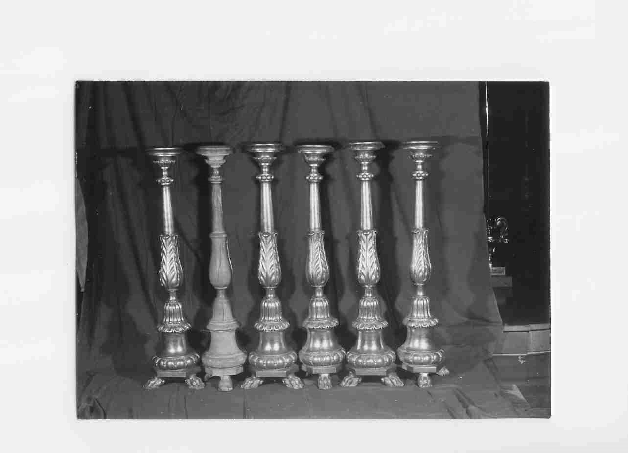 candeliere, serie - bottega Italia centrale (sec. XVIII)