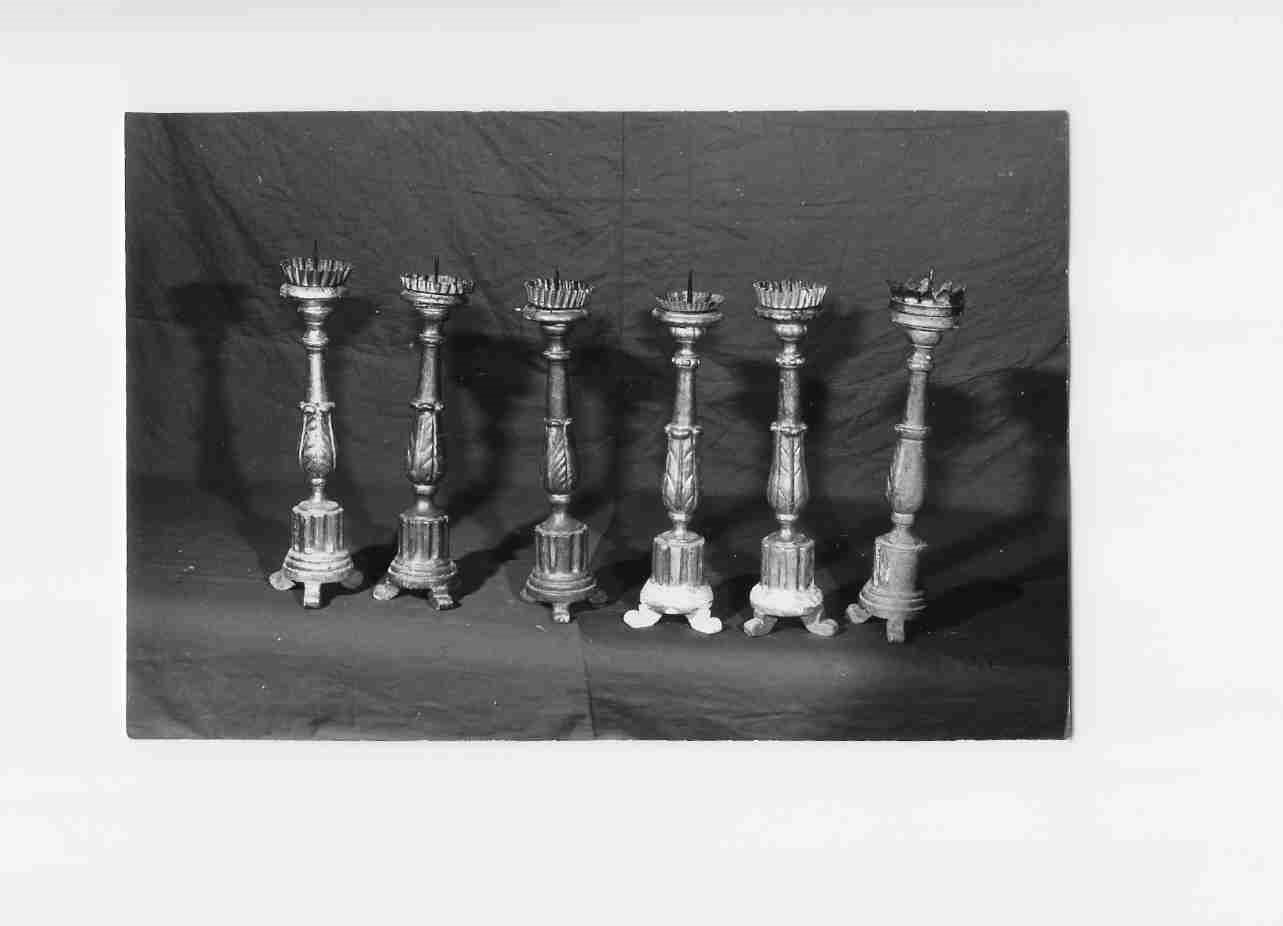 candeliere, serie - bottega Italia centrale (sec. XVIII)