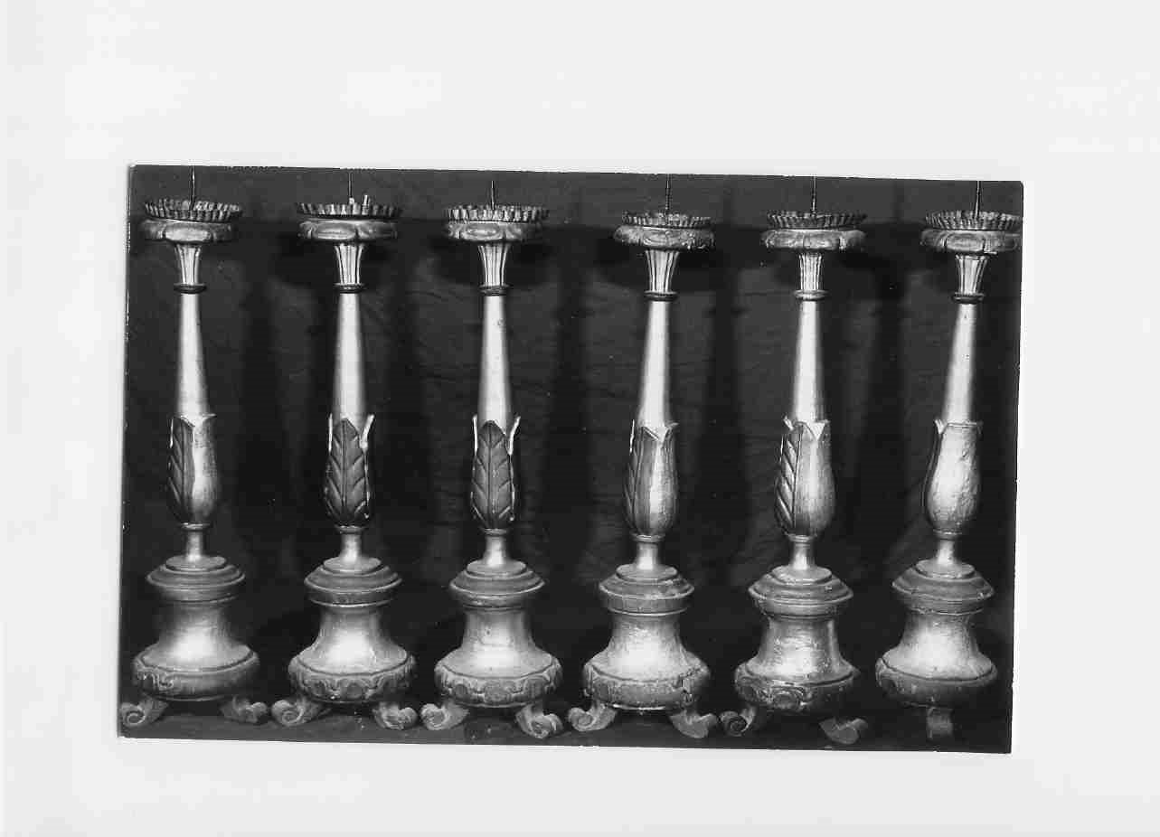 candeliere, serie - bottega Italia centrale (sec. XVIII)