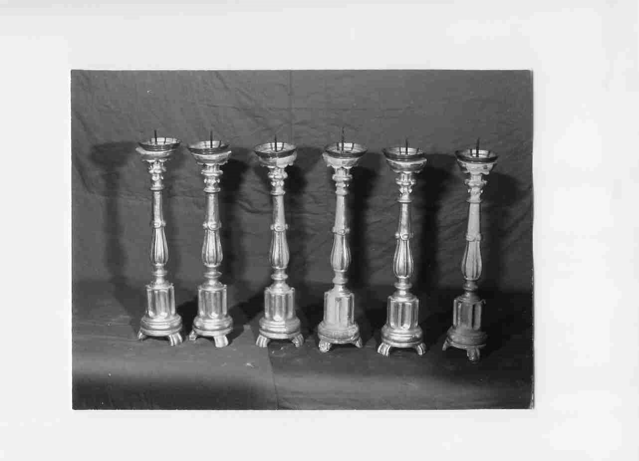 candeliere, serie - bottega Italia centrale (sec. XVIII)