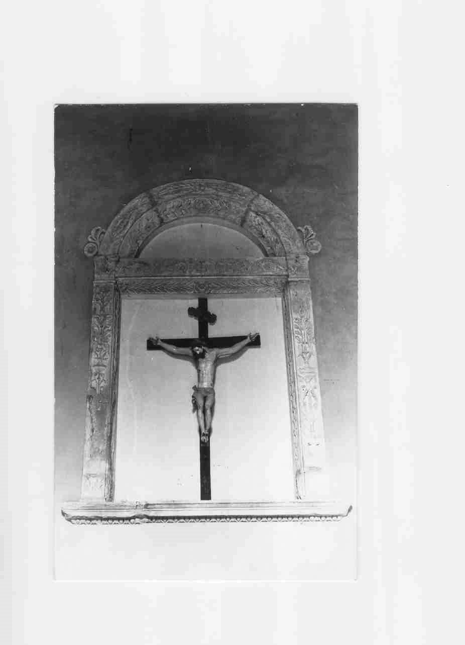 Cristo crocifisso (crocifisso, elemento d'insieme) - bottega Italia centrale (sec. XVIII)