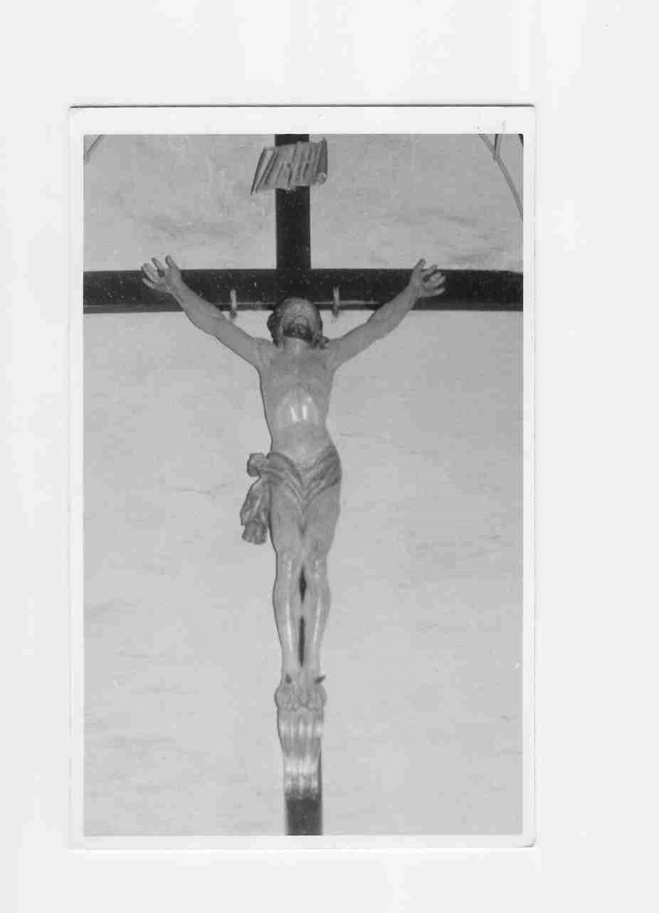 Cristo crocifisso (crocifisso, opera isolata) - bottega Italia centrale (sec. XVII)