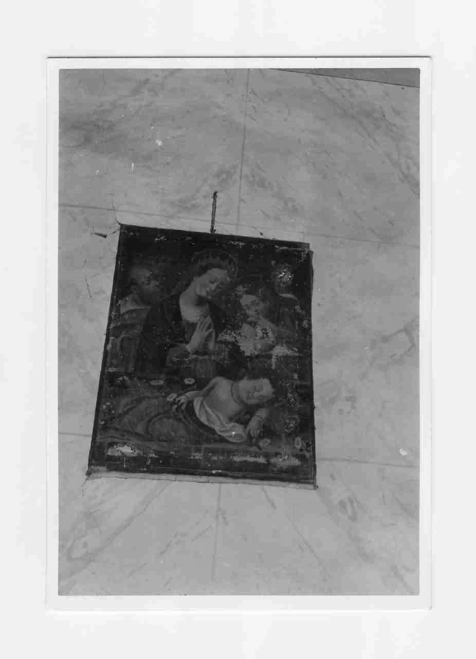 Madonna con Bambino e altri personaggi (dipinto, opera isolata) - ambito Italia centrale (sec. XVI)