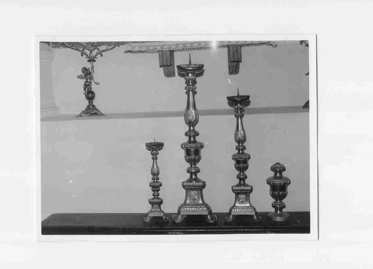 candeliere, coppia - bottega italiana (sec. XIX)