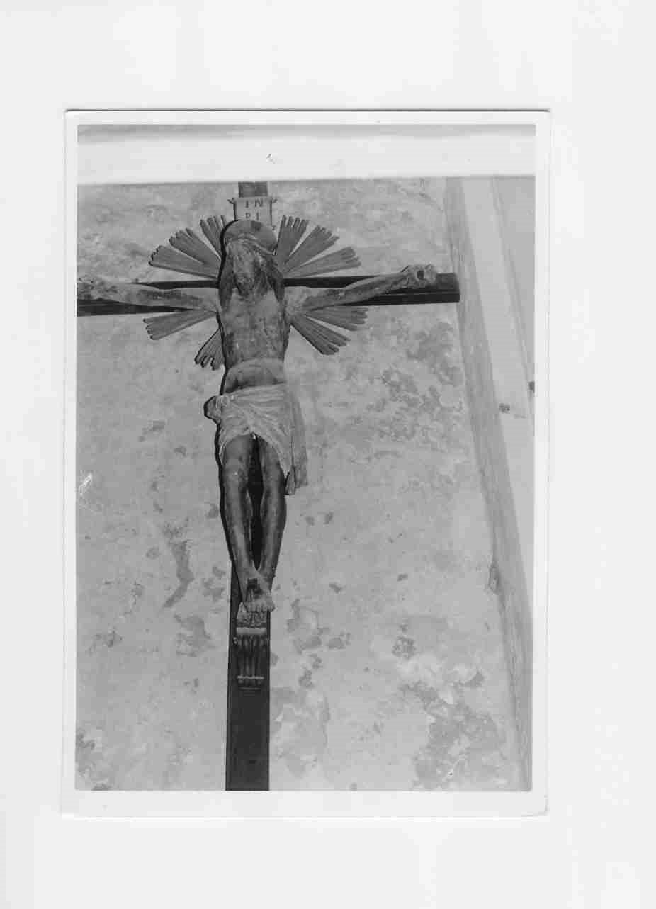 Cristo crocifisso (crocifisso, opera isolata) - bottega Italia centrale (fine sec. XV)