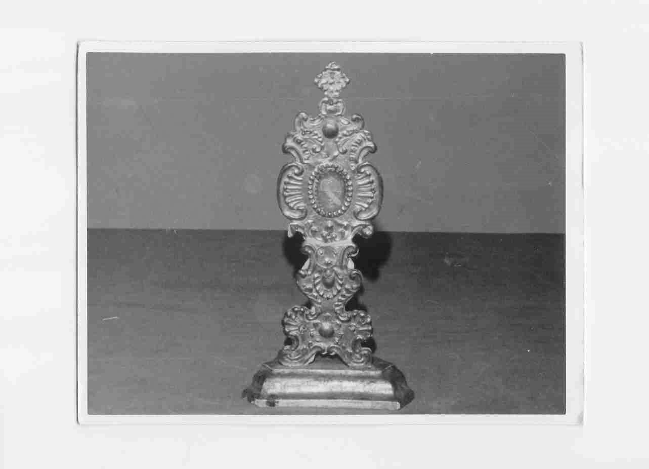 reliquiario, opera isolata - bottega Italia centrale (sec. XVIII)