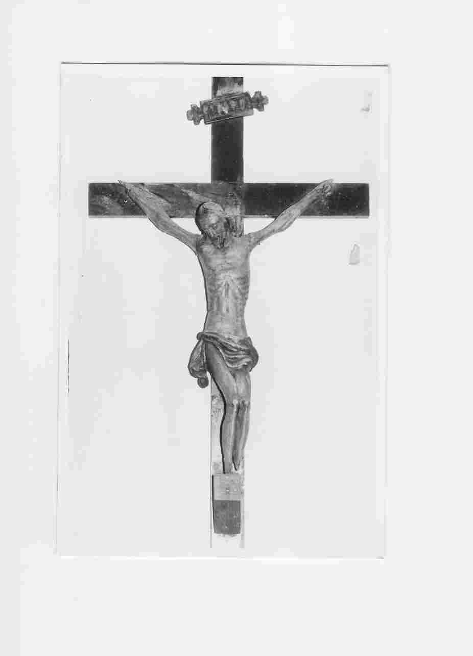 Cristo crocifisso (crocifisso, opera isolata) - bottega Italia centrale (sec. XVII)