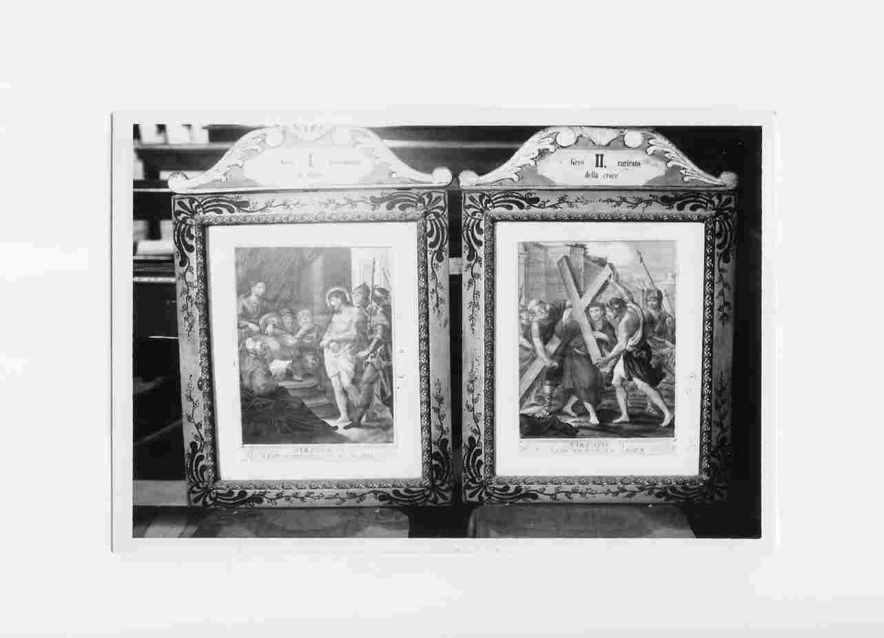 stazione I: Gesù condannato a morte (Via Crucis, elemento d'insieme) - bottega italiana (sec. XIX)