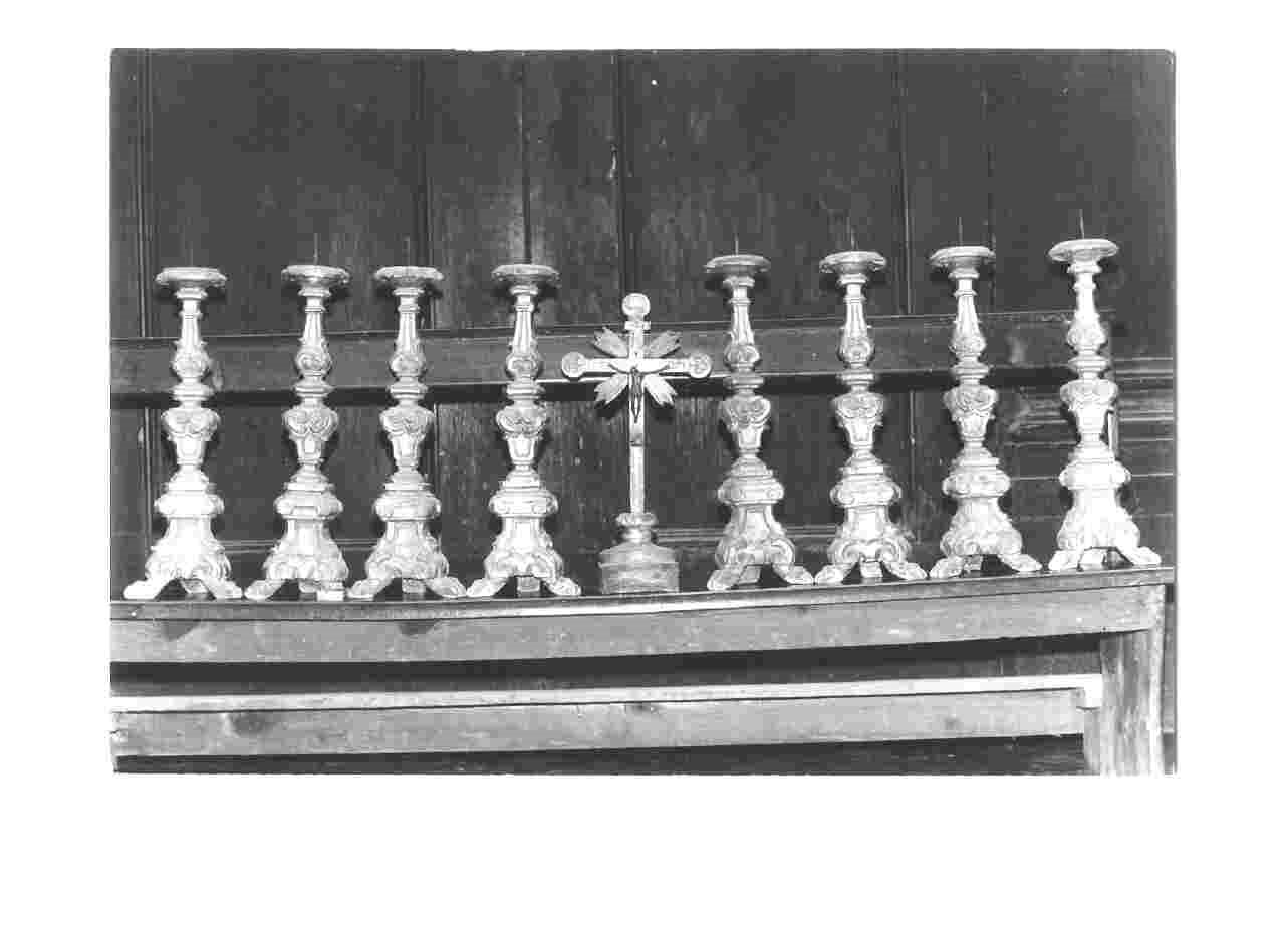 candeliere, serie - bottega umbra (sec. XVII)