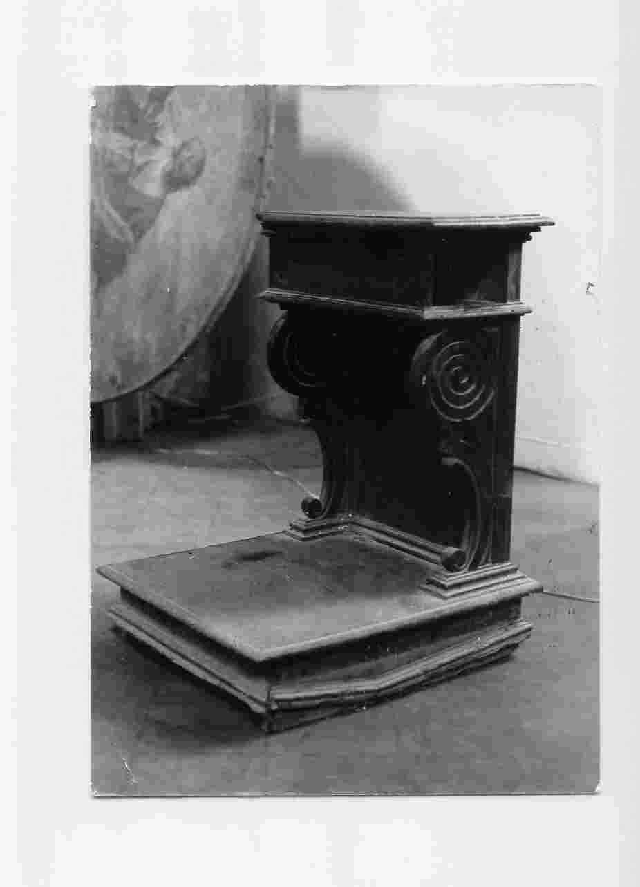 inginocchiatoio, opera isolata - bottega Italia centrale (sec. XIX)