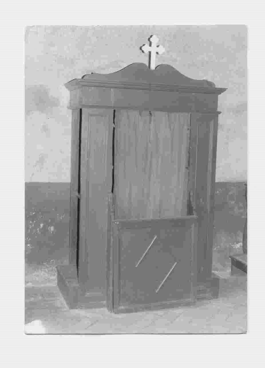 confessionale, opera isolata - bottega italiana (sec. XIX)