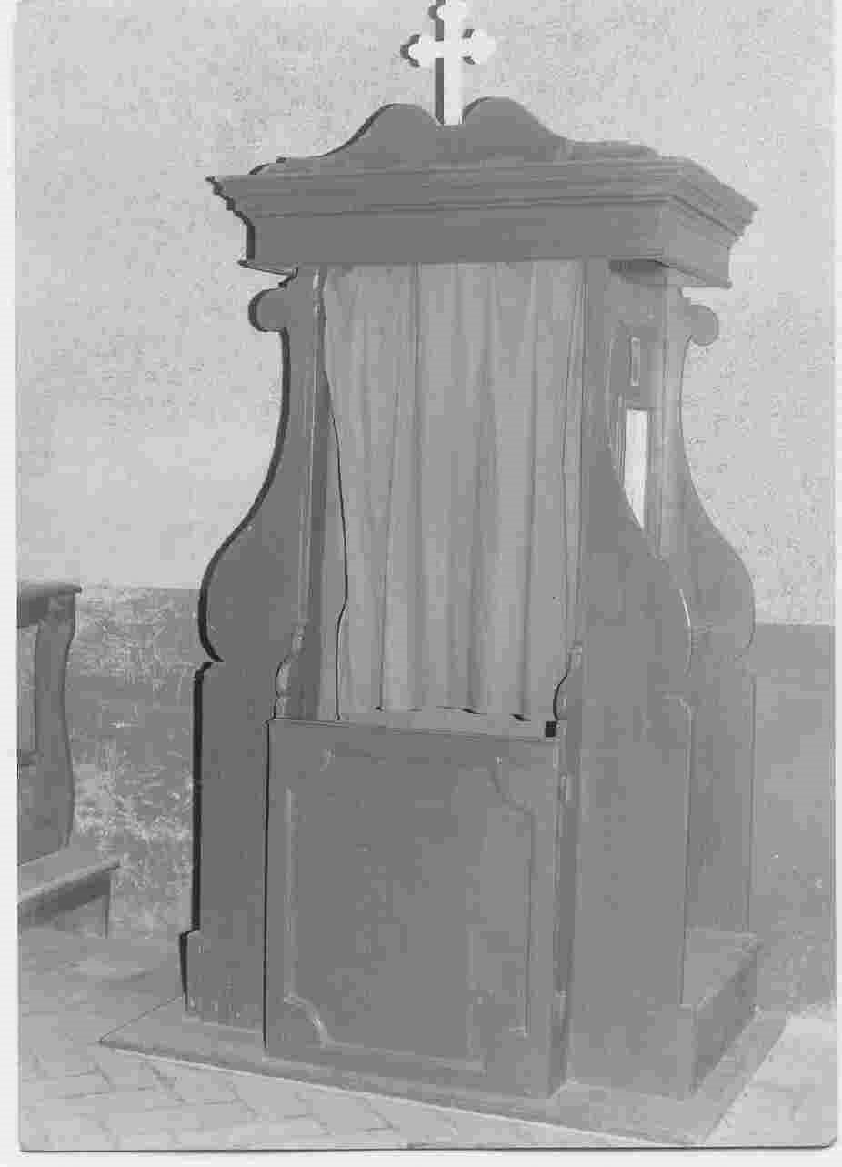 confessionale, opera isolata - bottega italiana (sec. XIX)