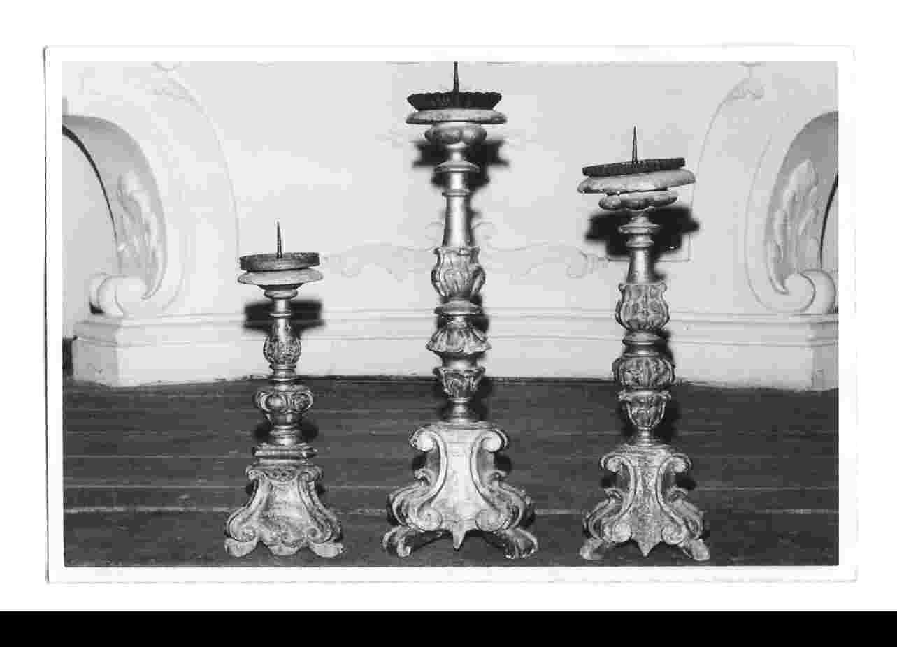 candeliere, opera isolata - bottega Italia centrale (sec. XVIII)