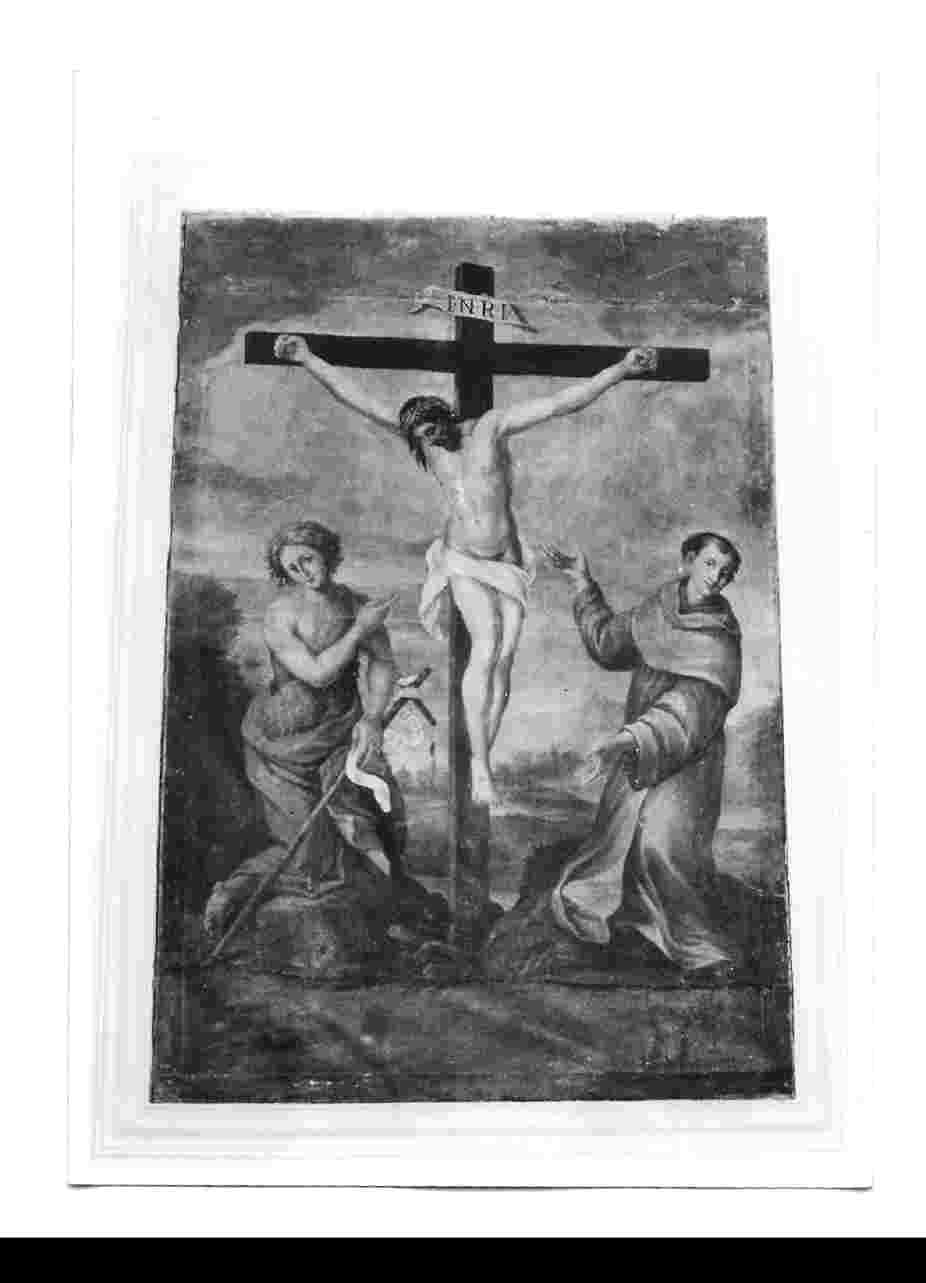 Cristo crocifisso tra Santi (dipinto, opera isolata) - ambito umbro (sec. XVII)