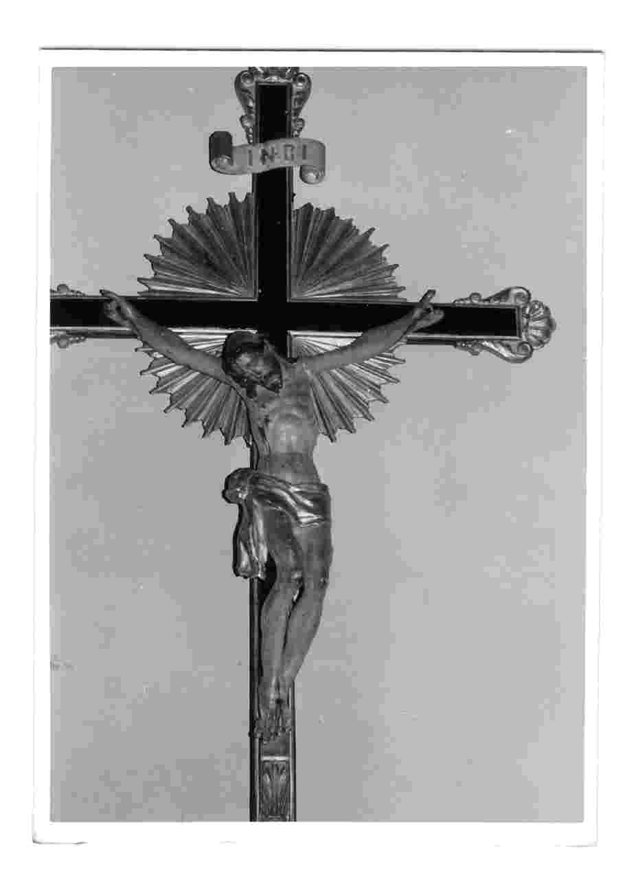 crocifisso, opera isolata - bottega Italia centrale (sec. XVIII)