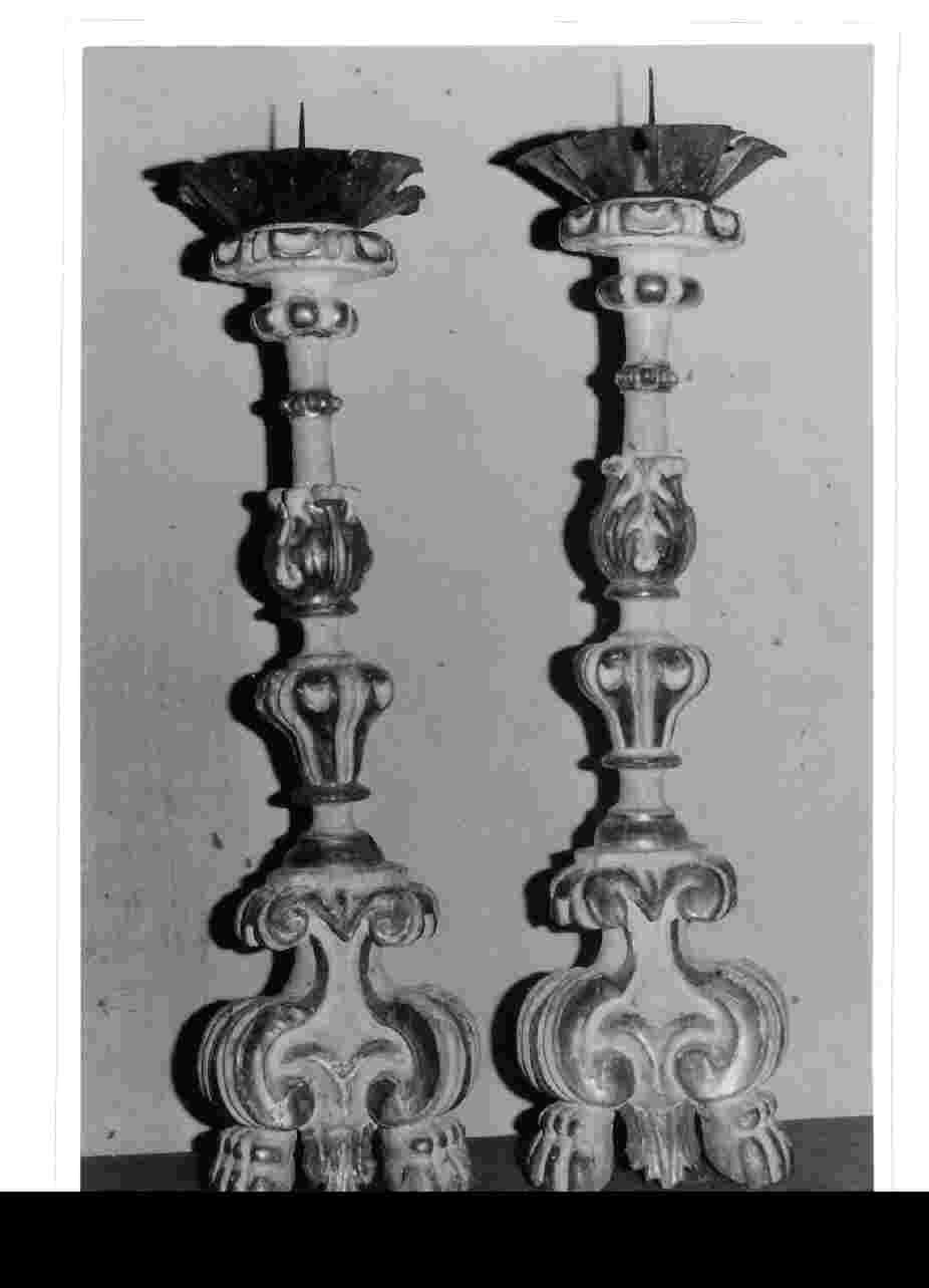 candeliere, serie - bottega Italia centrale (sec. XVIII)