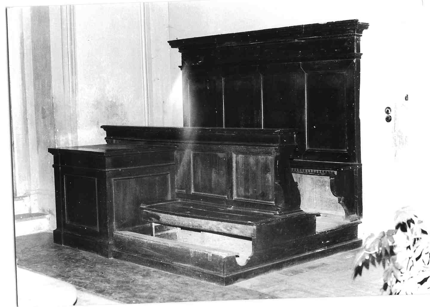 bancone, elemento d'insieme - bottega Italia centrale (sec. XVIII)