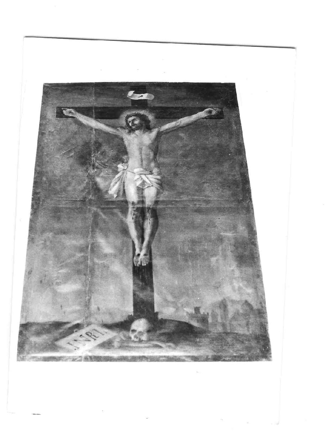 Cristo crocifisso (dipinto, opera isolata) - ambito Italia centrale (sec. XVII)