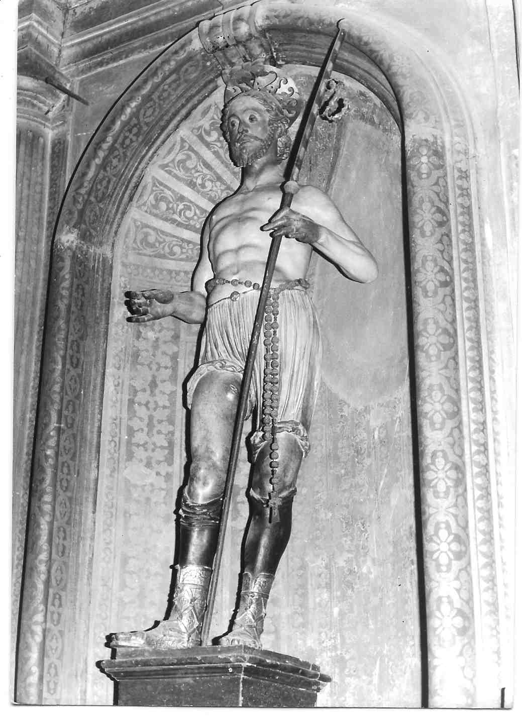 San Rocco (scultura, opera isolata) di Lorenzo di Pietro detto Vecchietta (sec. XVI)