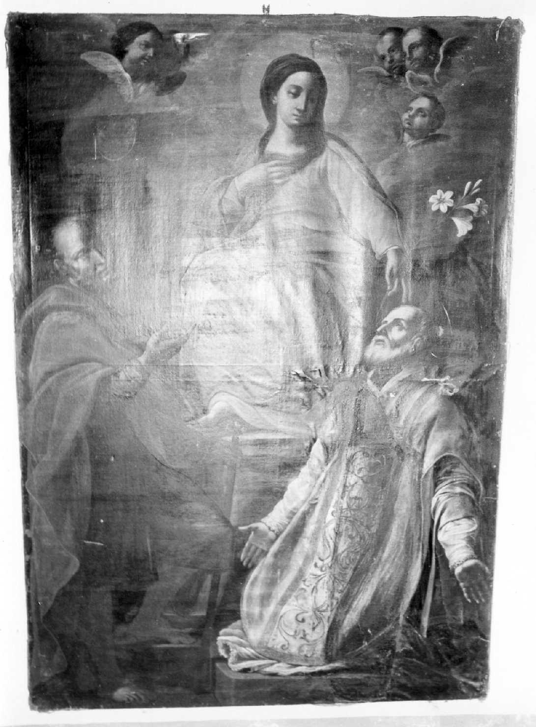 Madonna in trono e Santi (dipinto) - ambito umbro (sec. XVII)