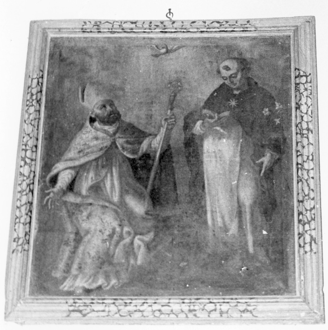 colomba dello Spirito Santo e Santi (dipinto) - ambito umbro (sec. XVIII)