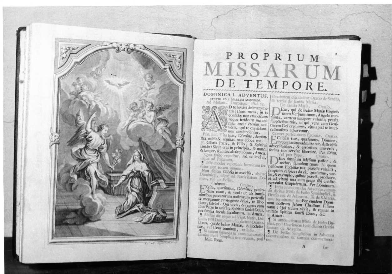 Annunciazione (miniatura, opera isolata) - bottega umbra (sec. XVIII)