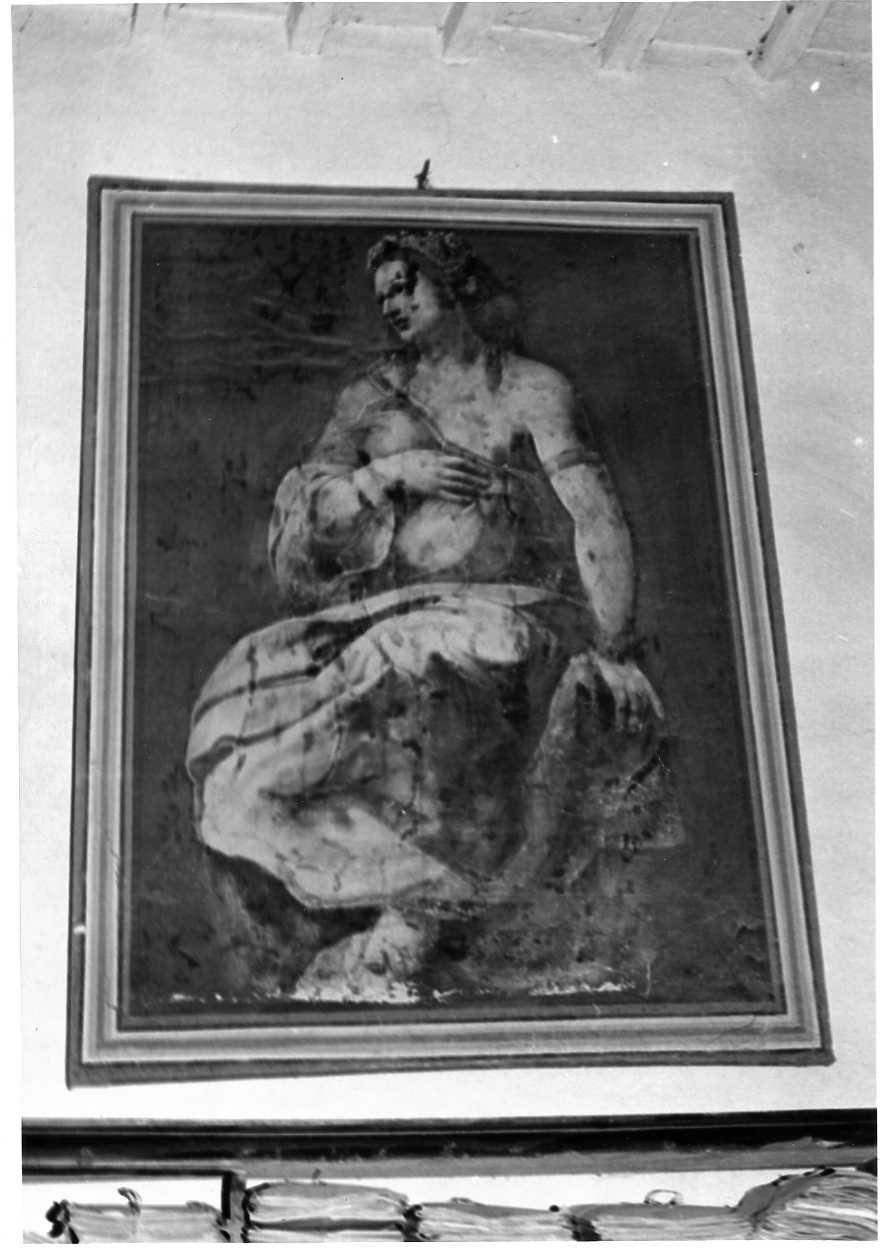 figura allegorica femminile (dipinto, opera isolata) - ambito umbro (sec. XVI)