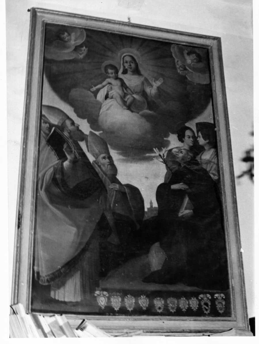 Madonna con Bambino e Santi (dipinto, opera isolata) di Barbiani Bartolomeo (sec. XVII)