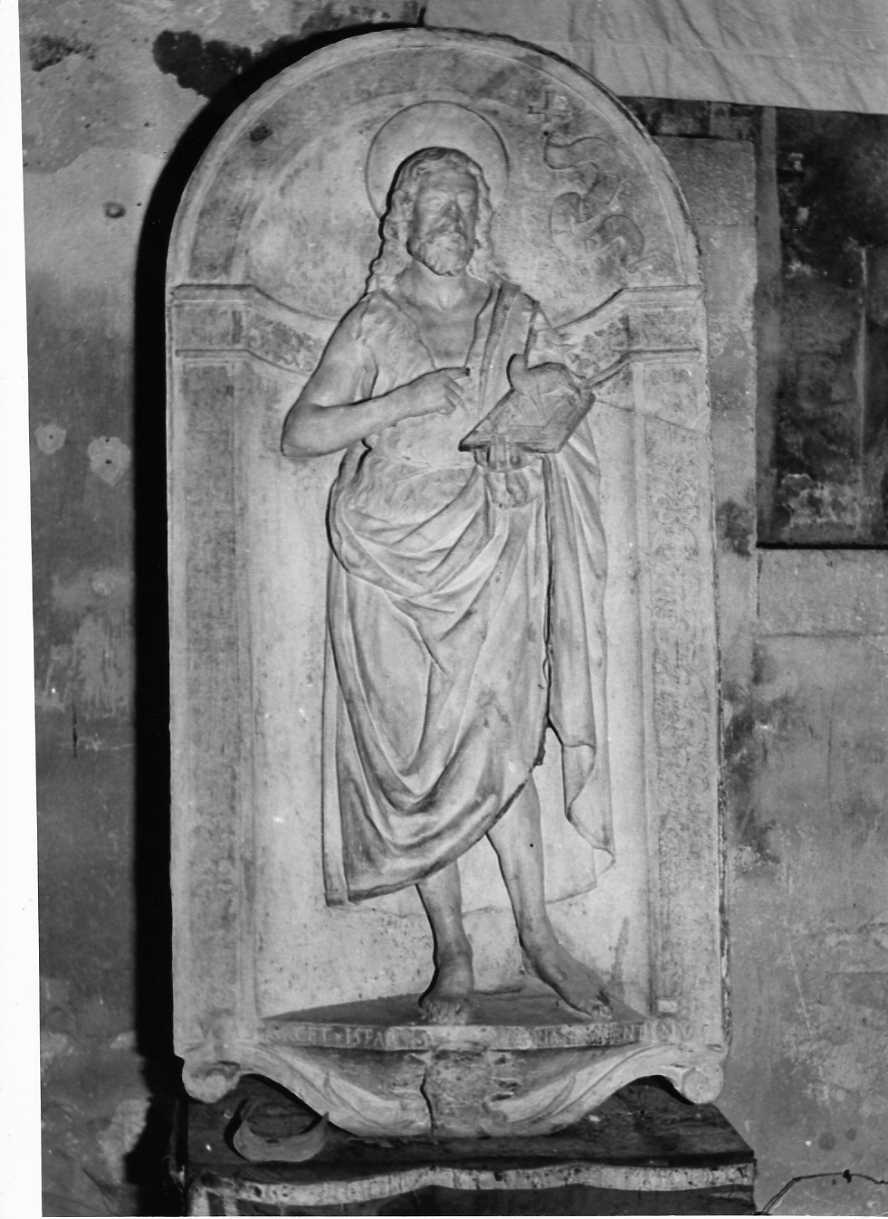 San Giovanni Battista (rilievo, opera isolata) - bottega umbra (sec. XV)