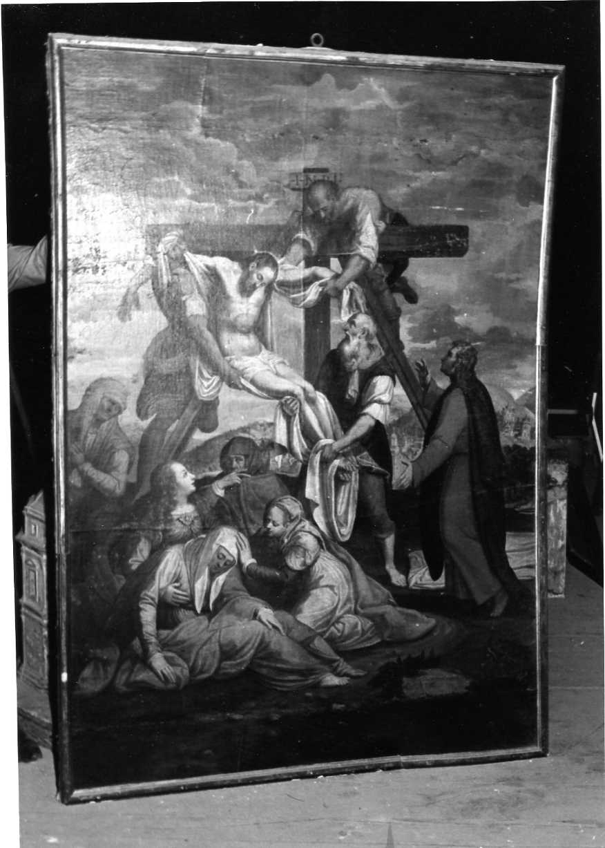 Cristo deposto dalla croce (dipinto, opera isolata) di Damiani Felice (sec. XVI)