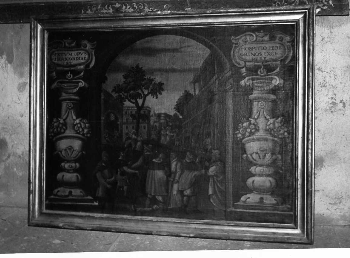 allegoria della Misericordia (dipinto, elemento d'insieme) di Sensini Pietro Paolo (sec. XVII)