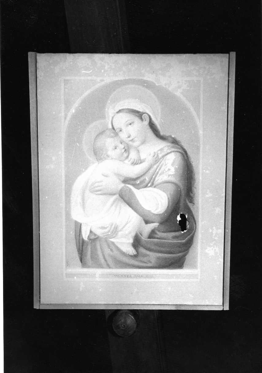 Madonna con Bambino (dipinto, opera isolata) di Sabatini Luigi (sec. XIX)